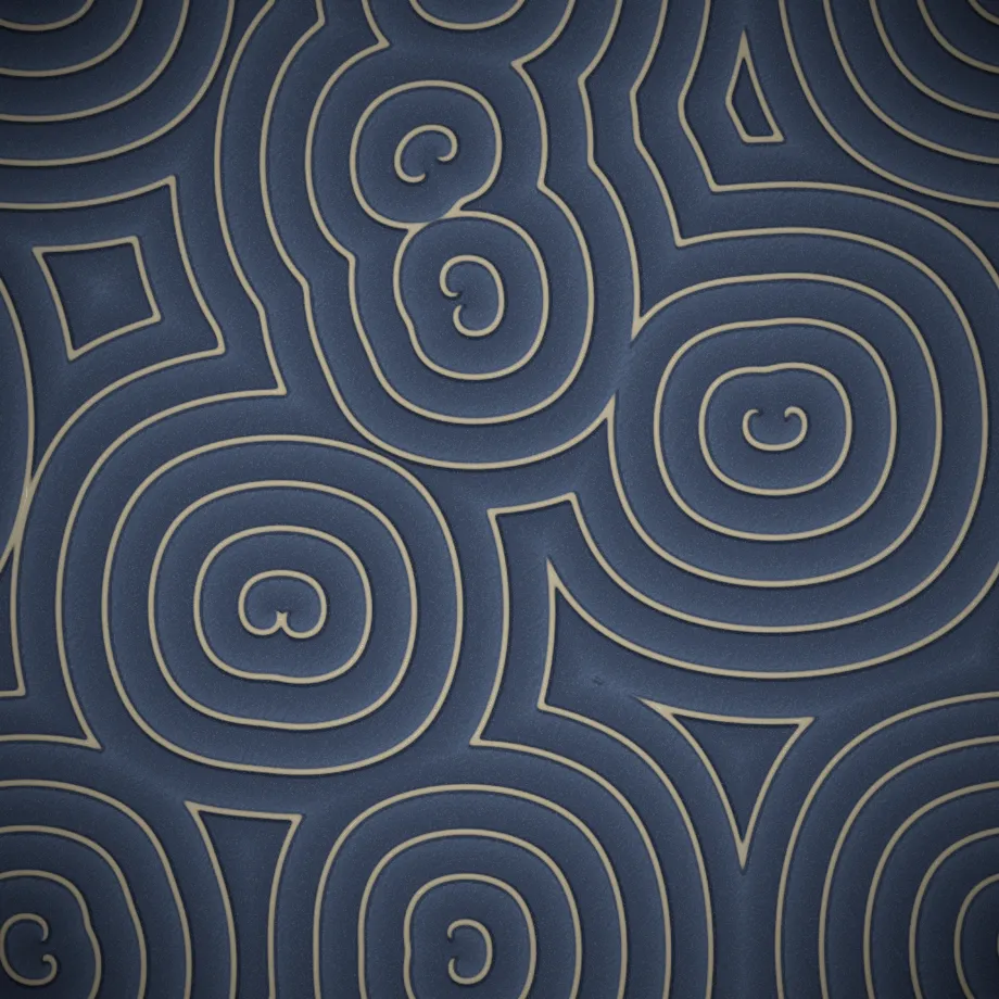 large-scale maze & ring domains