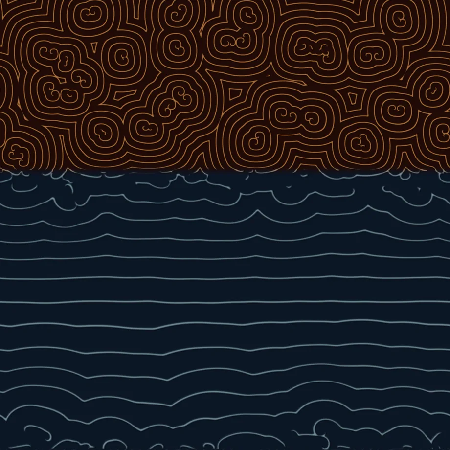 sky over sea — step temperature seam