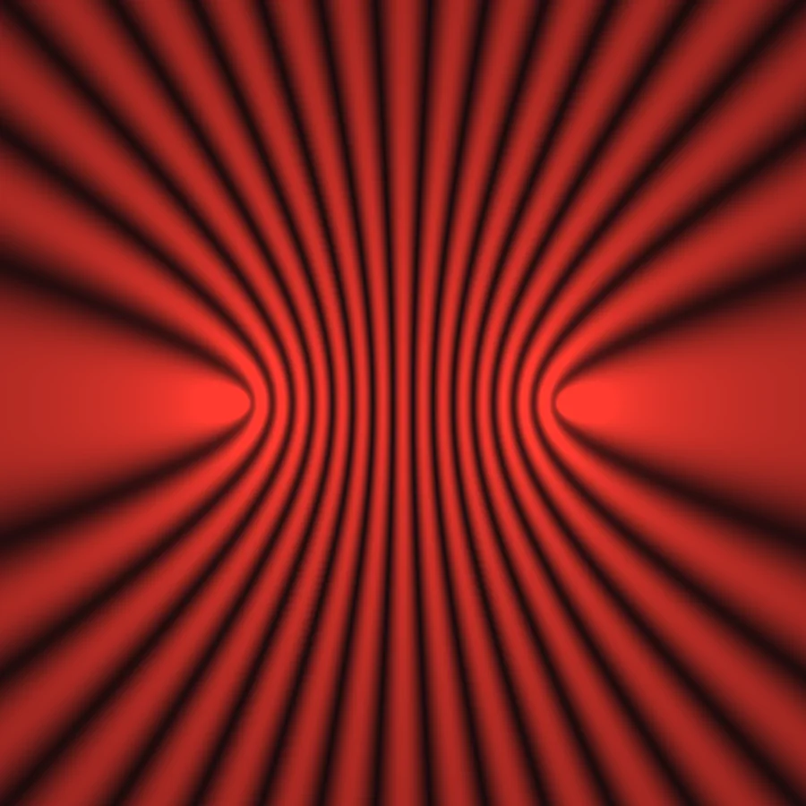 He–Ne laser — single red