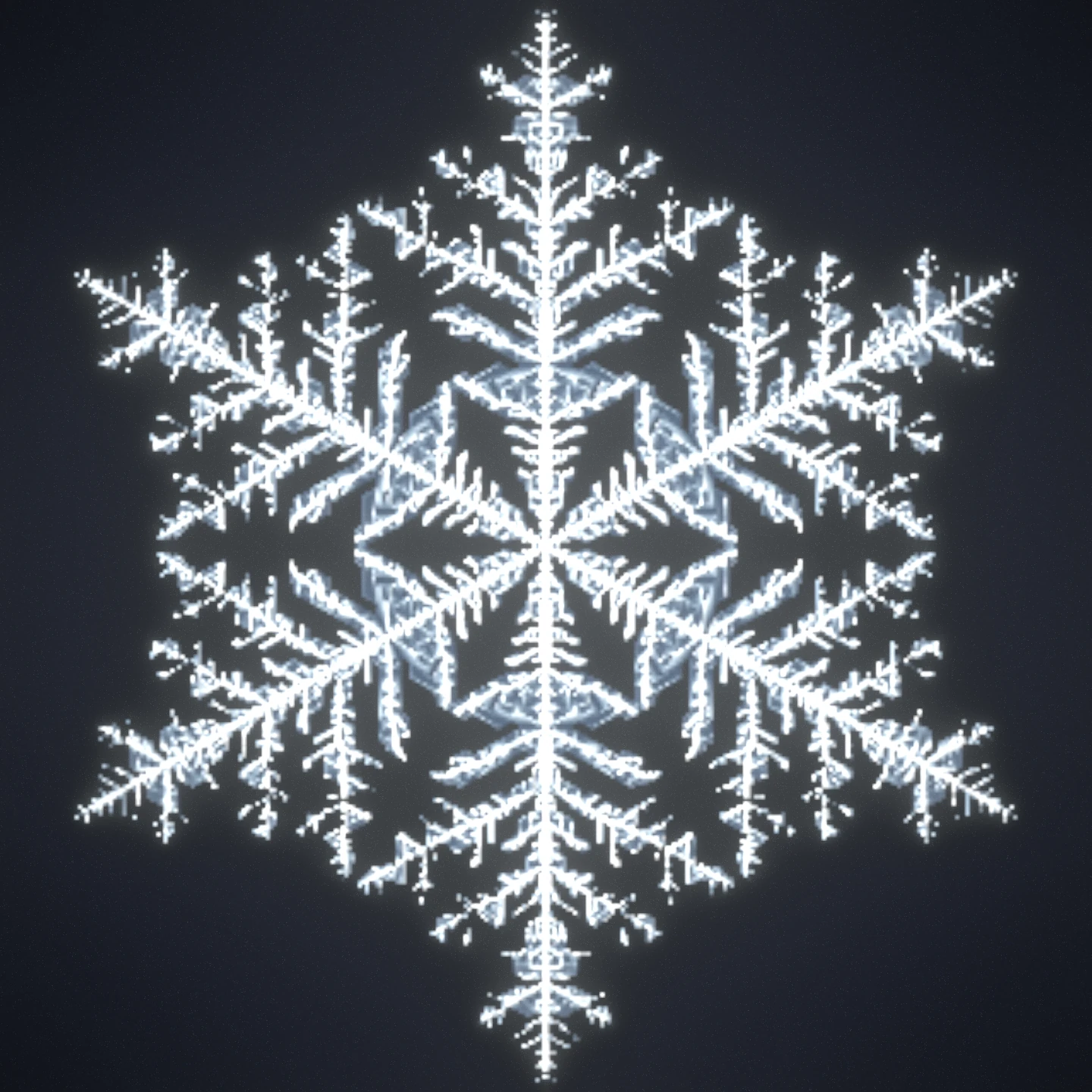 classic stellar dendrite — what everyone calls a snowflake
