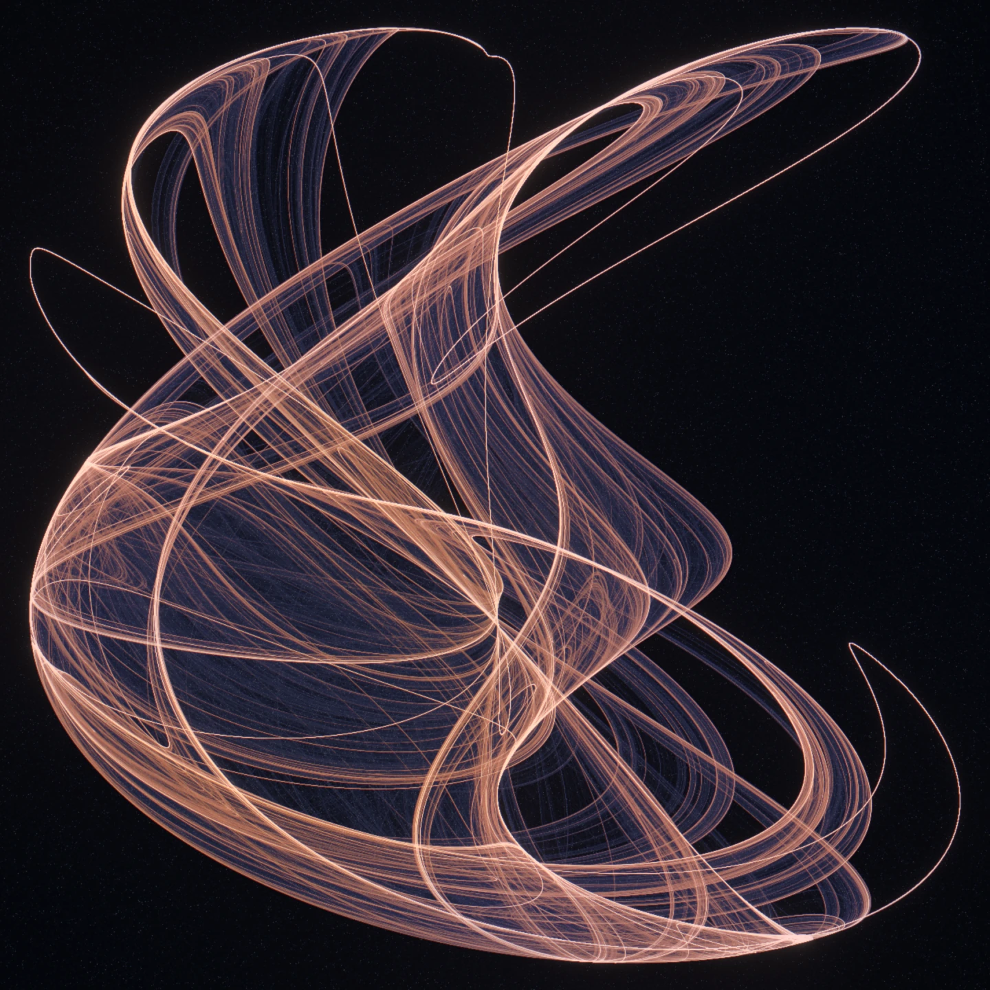 silk storm #2632 — the invariant measure as a long exposure