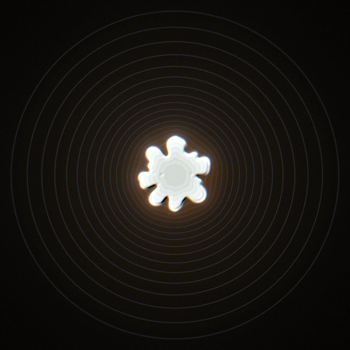 first ripples — the moment the wavelength is selected