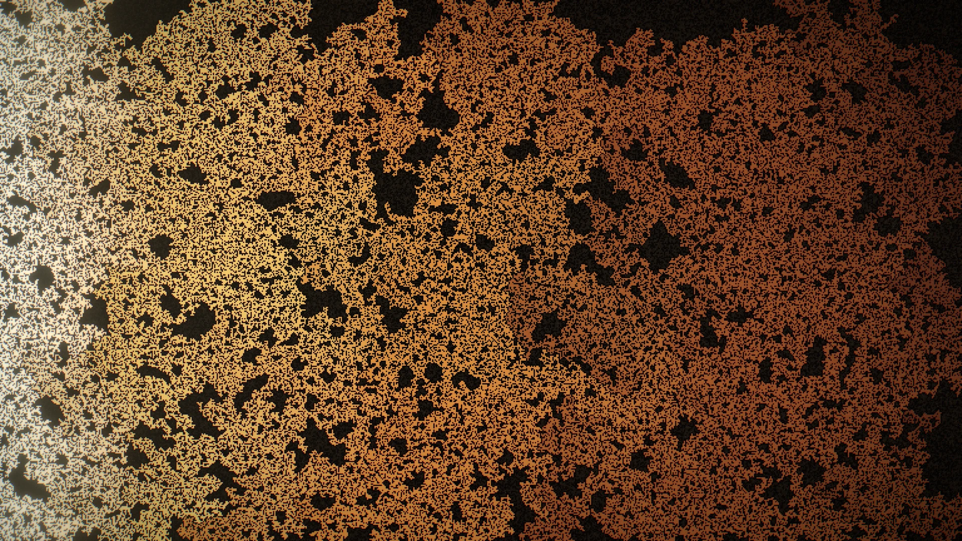 the lode — native copper filling the connected fractures