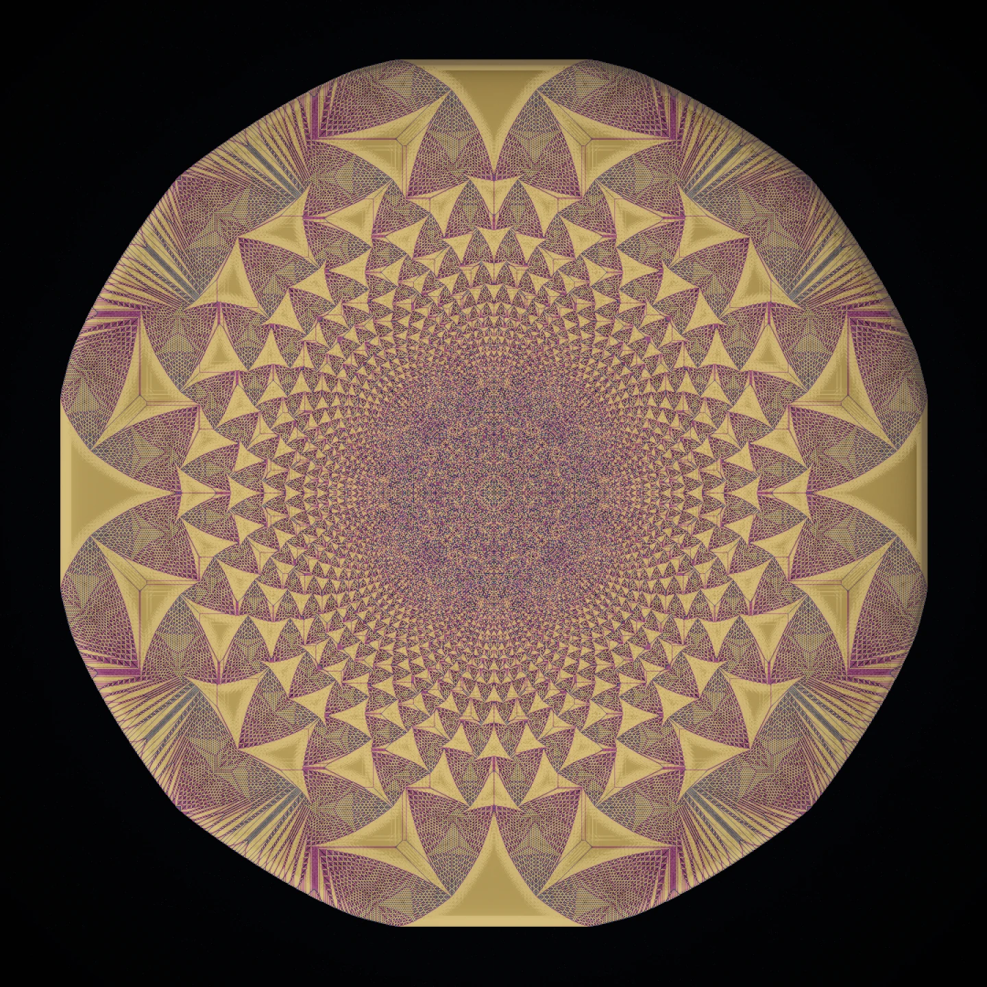 the whole plate — 1.7 million grains on a single point, stabilized